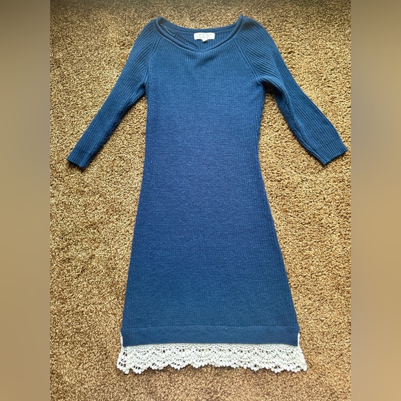 Pink Rose Dresses & Skirts - Pink Rose Navy Sweater Dress